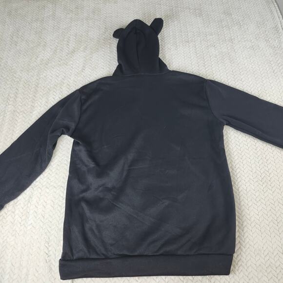 Women Teen Hoodie Sweatshirt W/ Cat Ears Sleeping Cat Printed Pullover Sz Medium - Picture 7 of 9